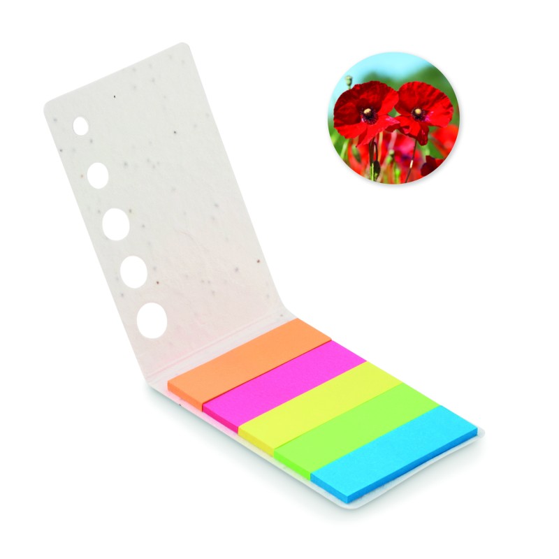Notas adhesivas con tapa de semillas Memo Seed