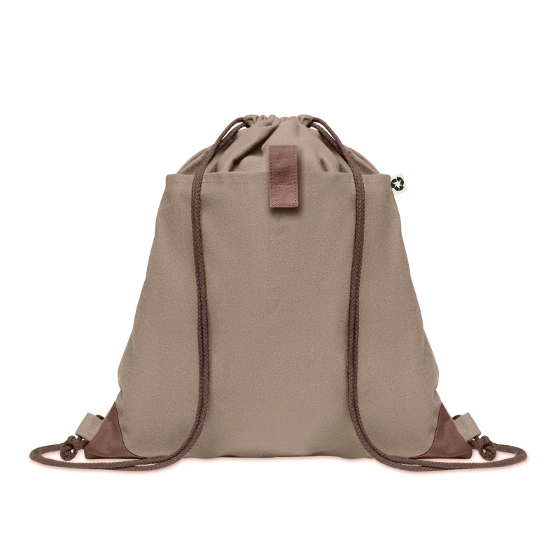 Mochila de cuerdas de algodón reciclado Panda Bag