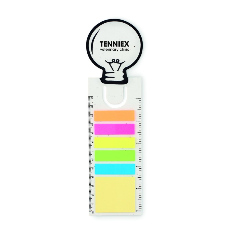 Marcapáginas de papel de semillas con notas Idea Seed