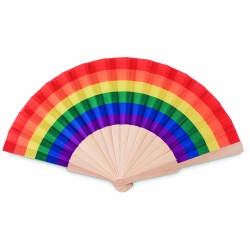 Abanico de madera rainbow...