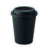 Vaso de doble pared de PP con tapa Sora 300 ml