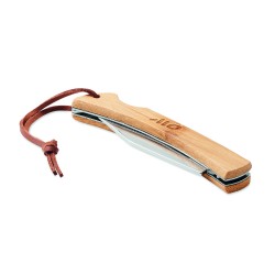 Navaja plegable de bambú Mansan