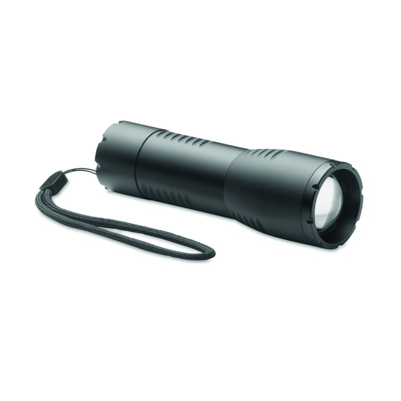 Linterna LED de aluminio con zoom Enta