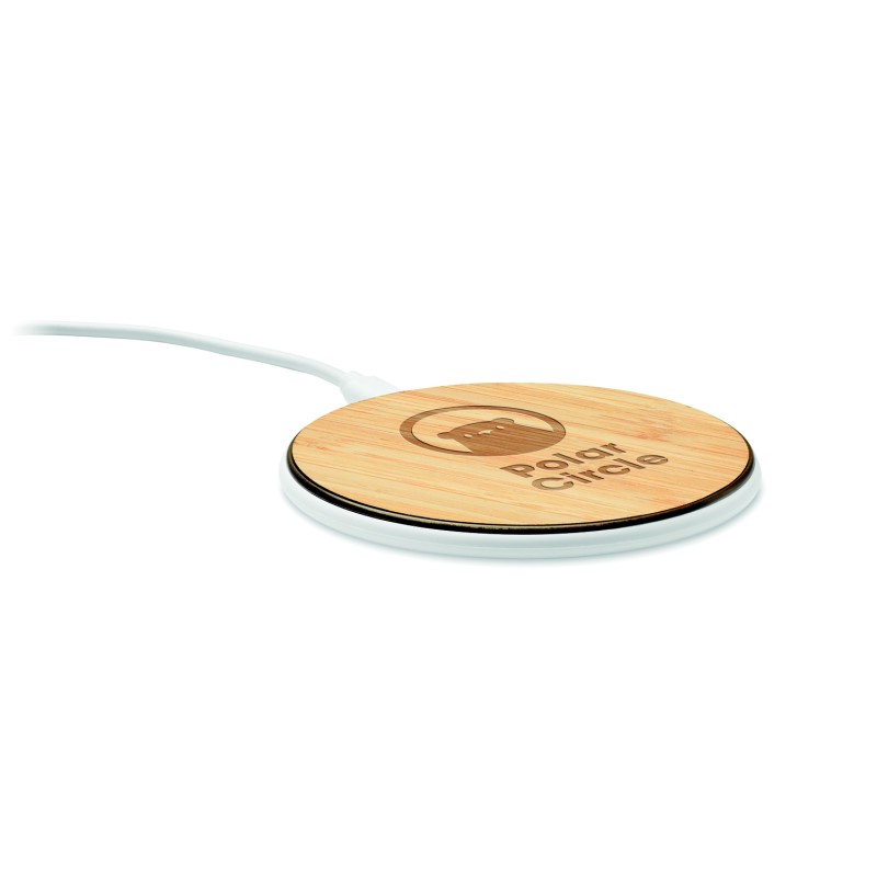 Cargador inalámbrico de bambú 15W Despad +