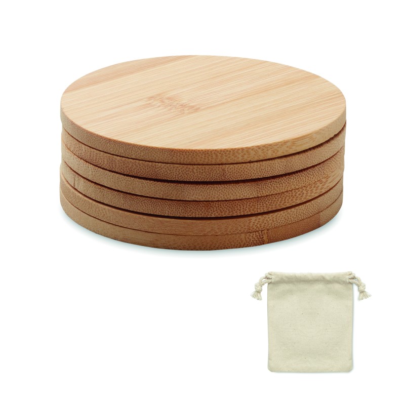 Set de 6 posavasos de bambú Bayin Set