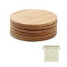 Set de 6 posavasos de bambú Bayin Set