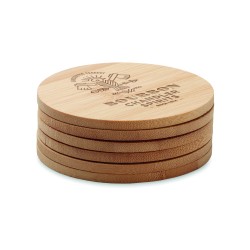 Set de 6 posavasos de bambú Bayin Set