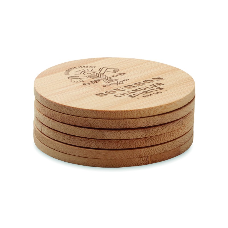 Set de 6 posavasos de bambú Bayin Set