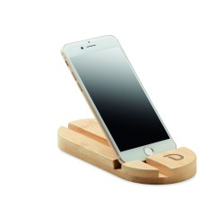 Soporte de bambú para tablet y móvil Robin