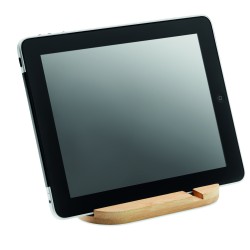 Soporte de bambú para tablet y móvil Robin