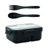 Fiambrera de PP con cubiertos Makan 1000 ml