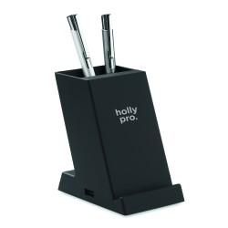 Cargador inalámbrico con portabolígrafos Block 15W