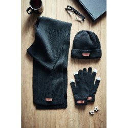 Set de invierno de RPET con gorro, bufanda y guantes Denali
