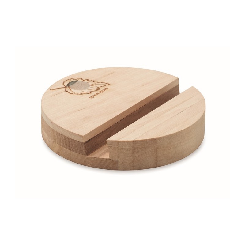Soporte de móvil redondo de abedul Grow Round Stand