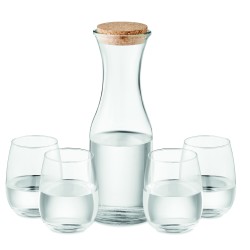 Set de jarra y 4 vasos de...