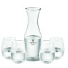 Set de jarra y 4 vasos de vidrio reciclado Piccadilly