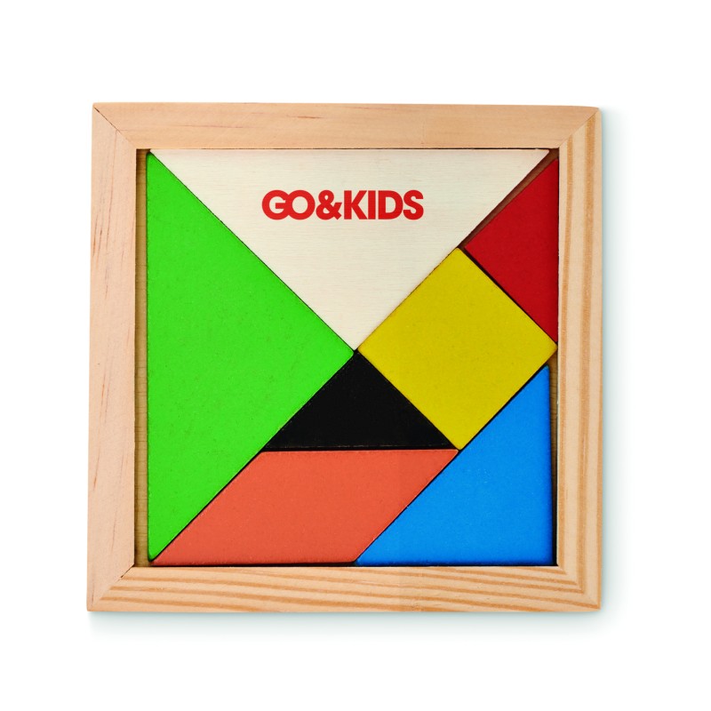 Rompecabezas tangram de madera Tangram