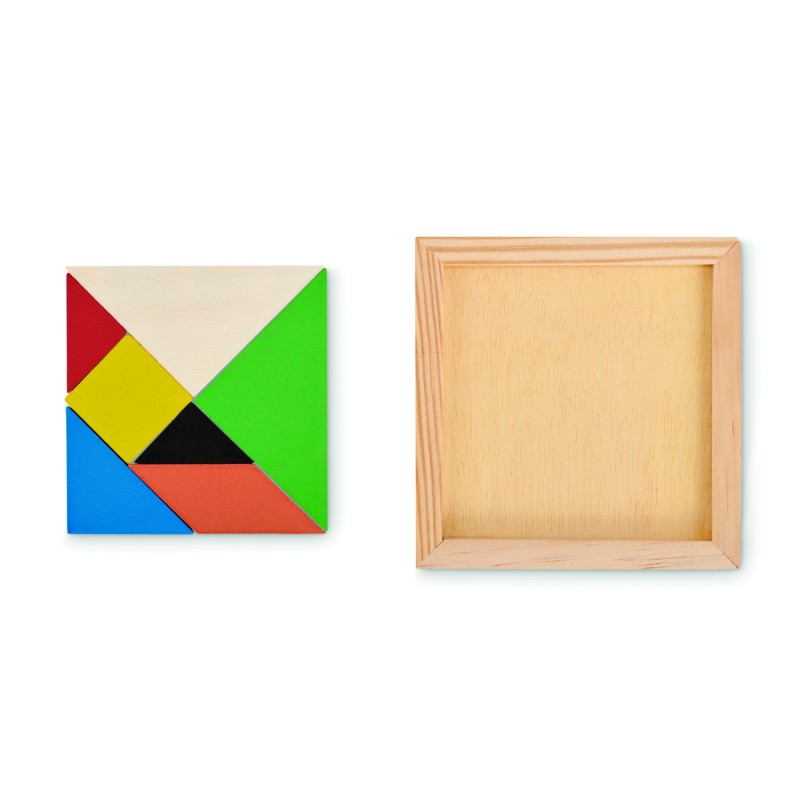 Rompecabezas tangram de madera Tangram
