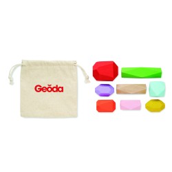 Juego de piedras apilables de madera Dolmen