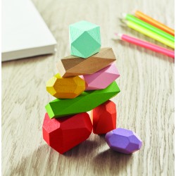 Juego de piedras apilables de madera Dolmen