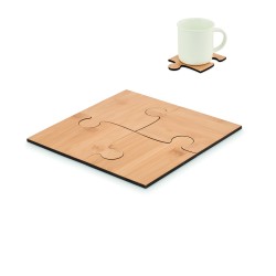 Set de 4 posavasos de bambú...