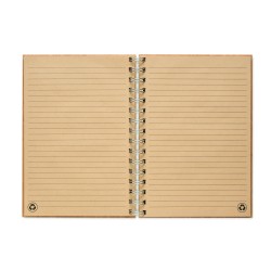 Libreta A5 de anillas con tapa de bambú Bram
