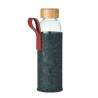 Botella de vidrio con tapa de bambú Thai 500 ml