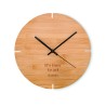 Reloj de pared redondo de bambú Esfere