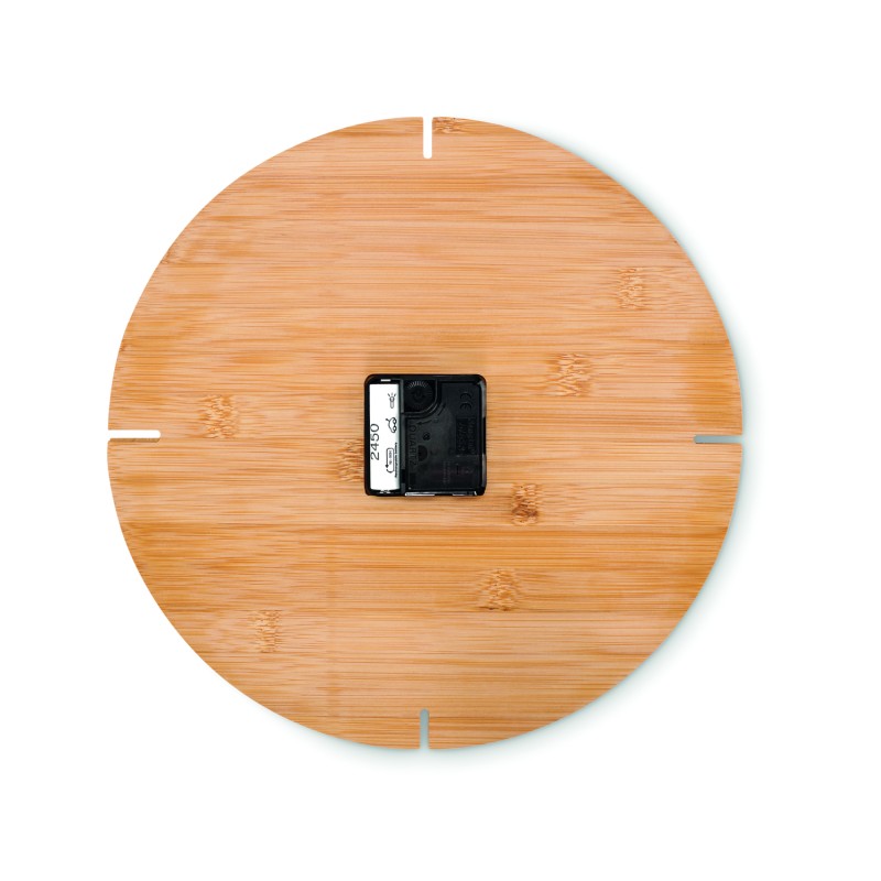 Reloj de pared redondo de bambú Esfere