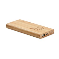 Powerbank inalámbrico de bambú Arena C 6000 mAh