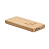 Powerbank inalámbrico de bambú Arena C 6000 mAh