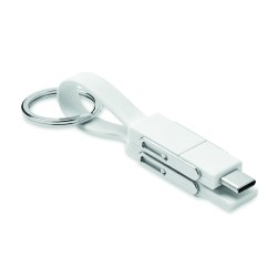 Llavero con cable de carga 4 en 1 Key C