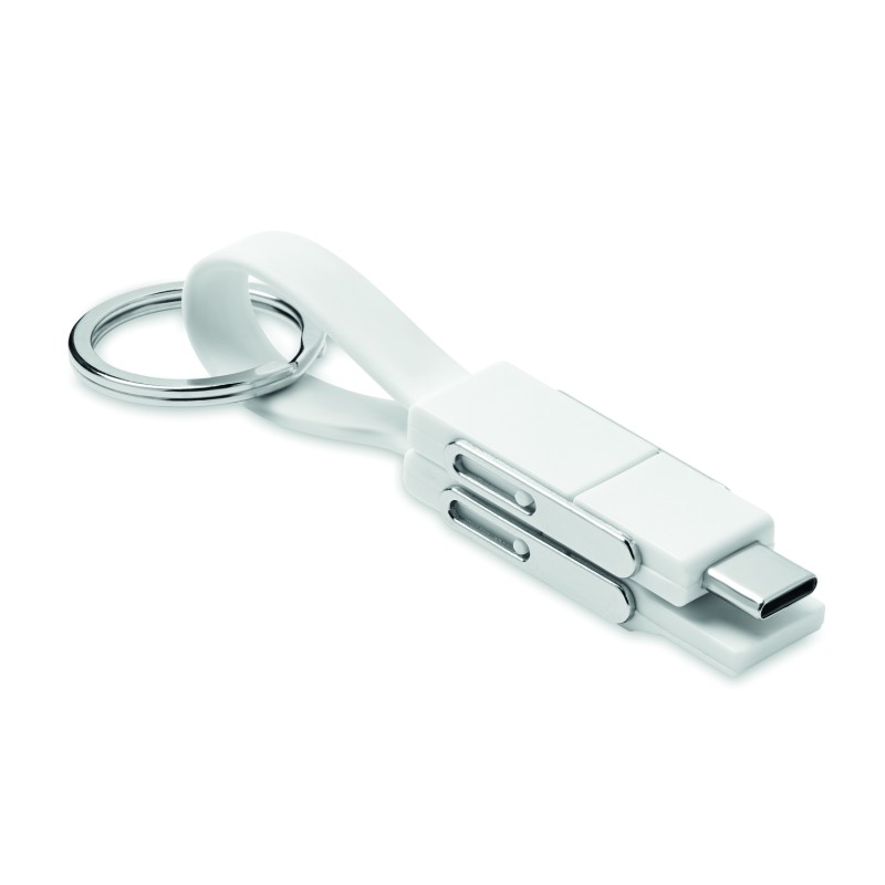 Llavero con cable de carga 4 en 1 Key C