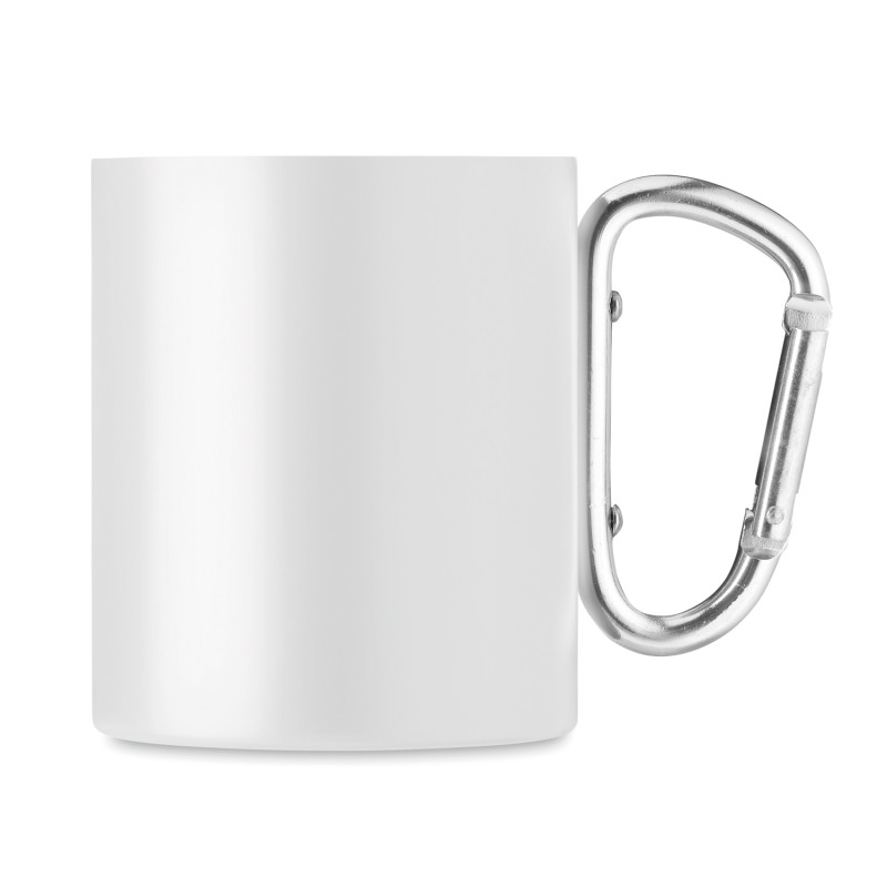 Taza de metal esmaltada con mosquetón Arom 300 ml
