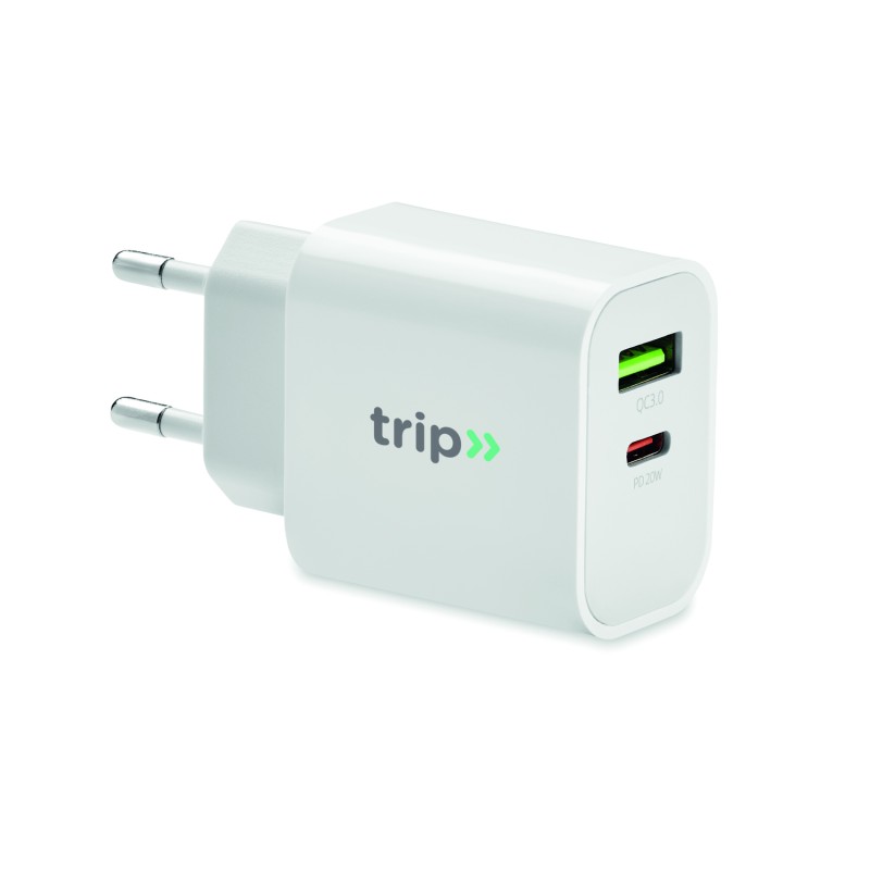 Cargador USB de pared de 2 puertos Port 18W