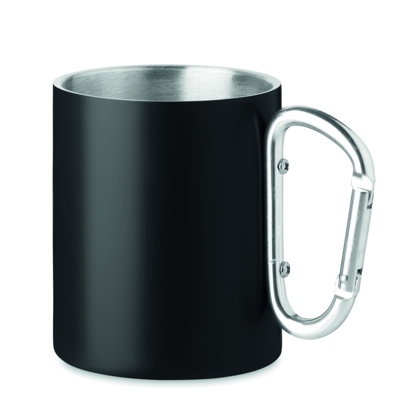 Taza de acero de doble pared con mosquetón Trumba 300 ml