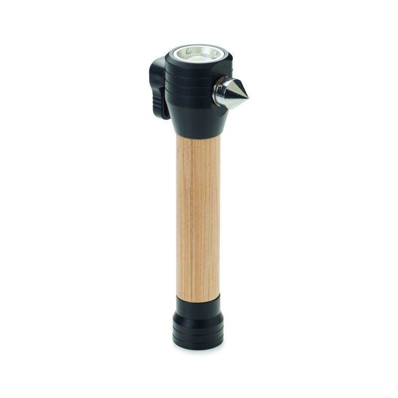 Linterna de bambú con martillo de emergencia Lustre