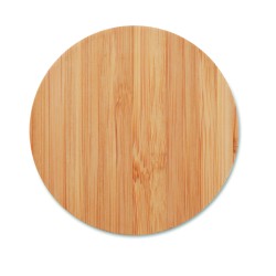 Cargador inalámbrico de bambú Rundo Lux 15W