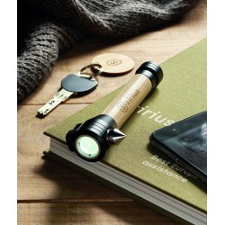 Linterna de bambú con martillo de emergencia Lustre