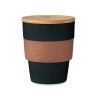 Vaso de PP con funda de corcho Galao 300 ml
