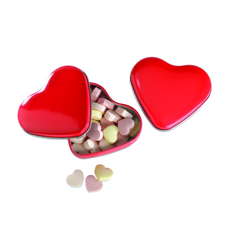 Caja de caramelos con forma de corazón Lovemint
