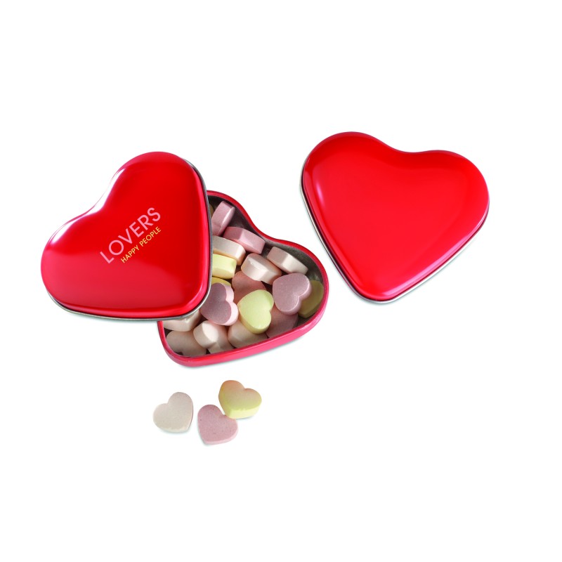 Caja de caramelos con forma de corazón Lovemint