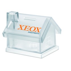 Hucha de plástico con forma de casa Mybank