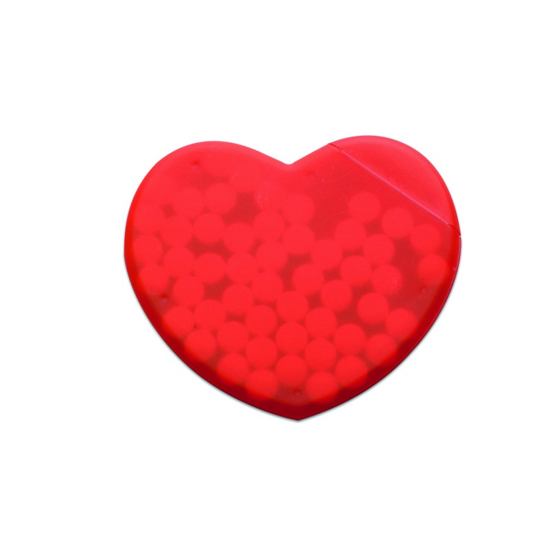 Caramelos de menta en caja de corazón Coramint