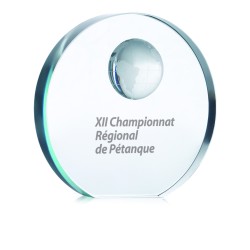 Trofeo de cristal con esfera Mondal