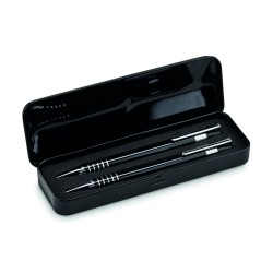 Set de bolígrafo y portaminas de aluminio Alucolor