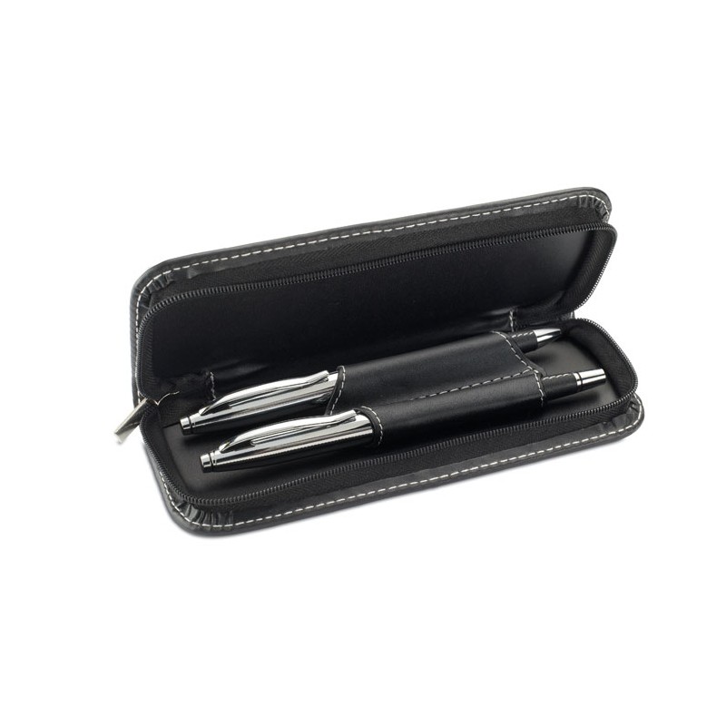 Set de bolígrafo y roller en estuche Baltimore