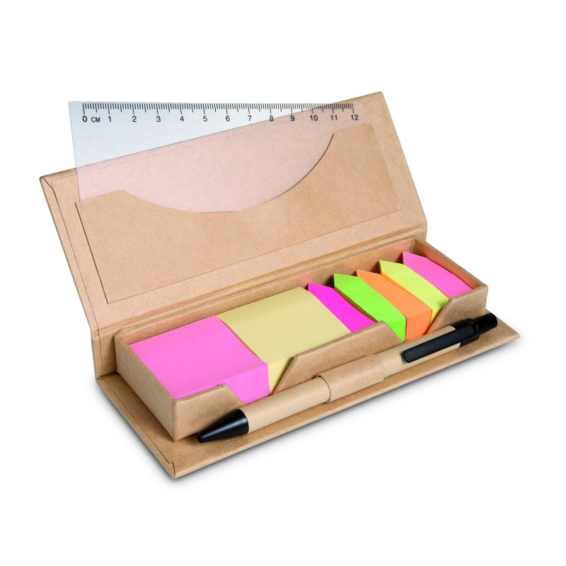 Set de oficina en caja de cartón Stibox