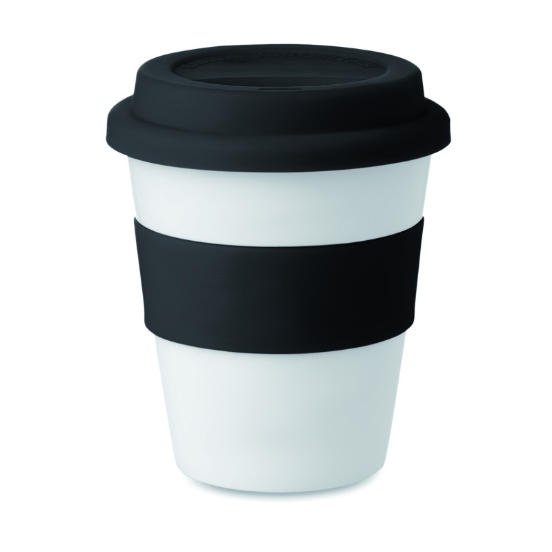 Vaso de PP con tapa de silicona Astoria 350 ml