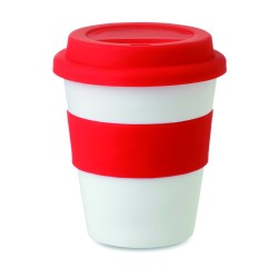 Vaso de PP con tapa de silicona Astoria 350 ml